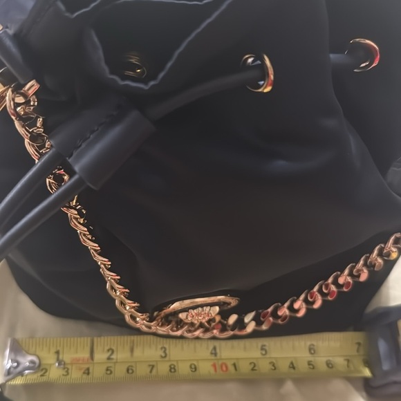 NWT Versace Black Bucket Bag with Gold Accents - Picture 11 of 13